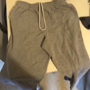 Grey sweatpants